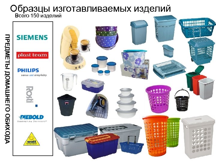 Образцы изготавливаемых изделий Всего 150 изделий ПРЕДМЕТЫ ДОМАШНЕГО ОБИХОДА 