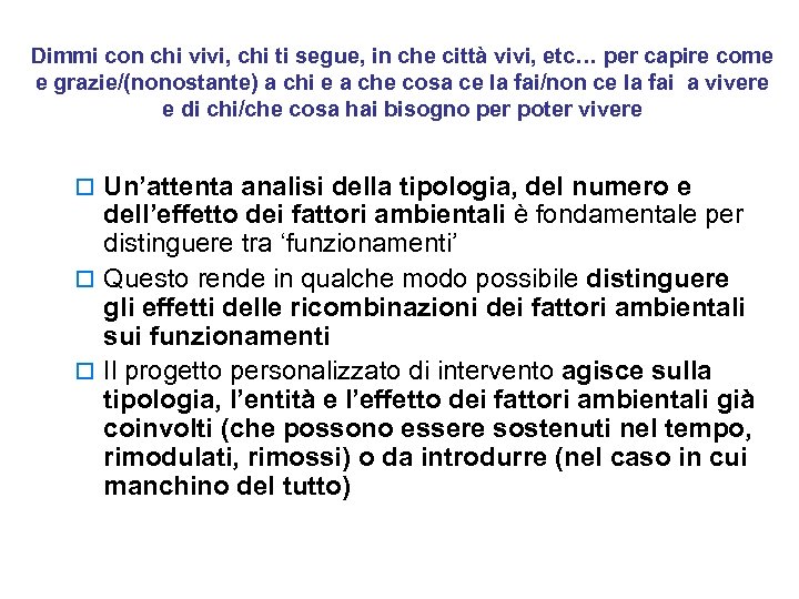 Dimmi con chi vivi, chi ti segue, in che città vivi, etc… per capire