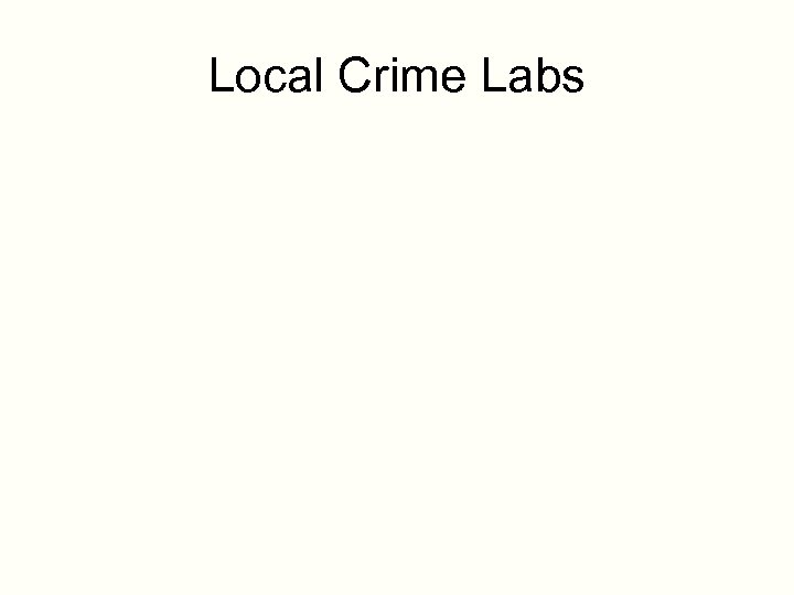 Local Crime Labs 