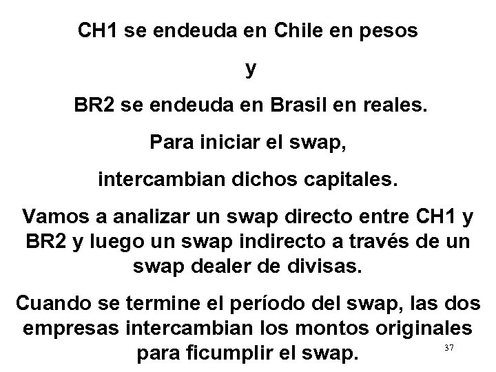 CH 1 se endeuda en Chile en pesos y BR 2 se endeuda en
