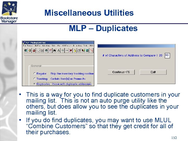 Miscellaneous Utilities MLP – Duplicates • This is a way for you to find