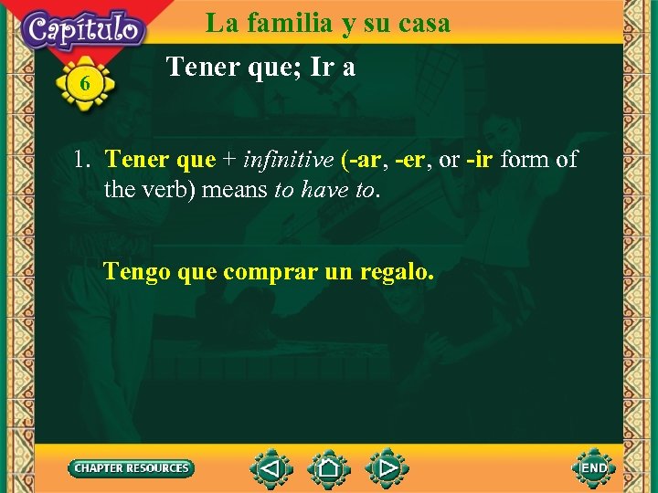 6 La familia y su casa Tener que; Ir a 1. Tener que +