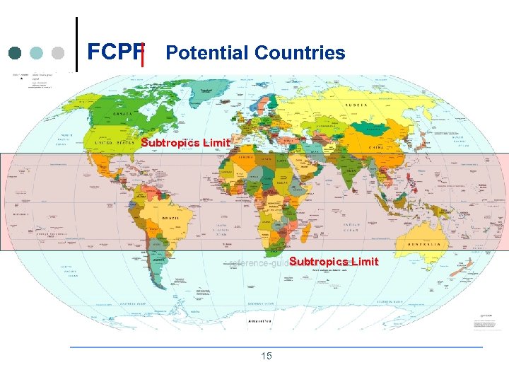 FCPF Potential Countries Subtropics Limit 15 