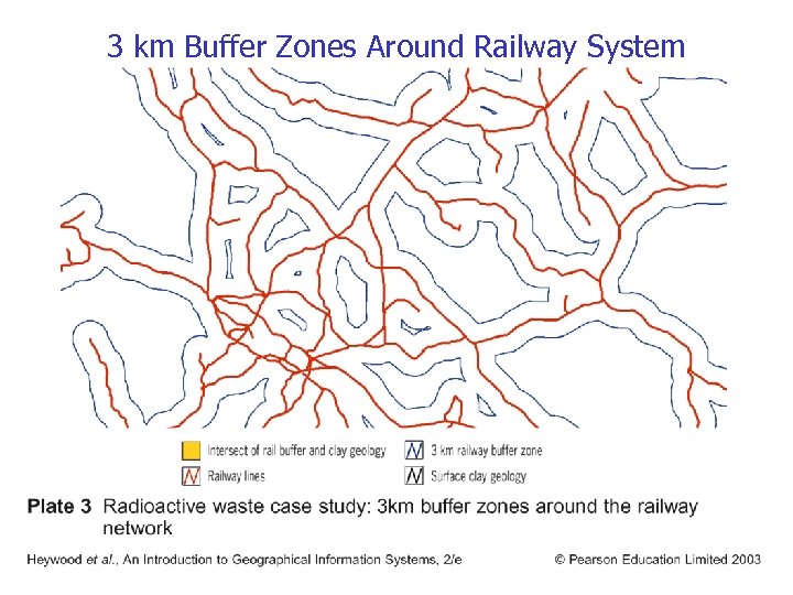 3 km Buffer Zones Around Railway System 