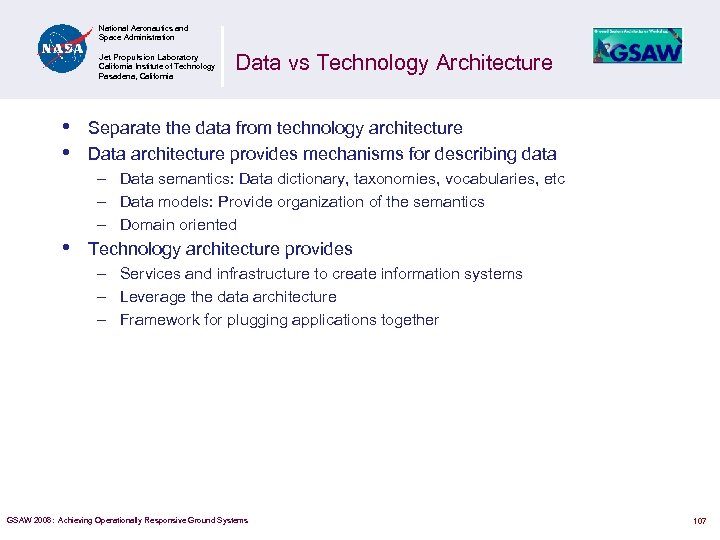 National Aeronautics and Space Administration Jet Propulsion Laboratory California Institute of Technology Pasadena, California
