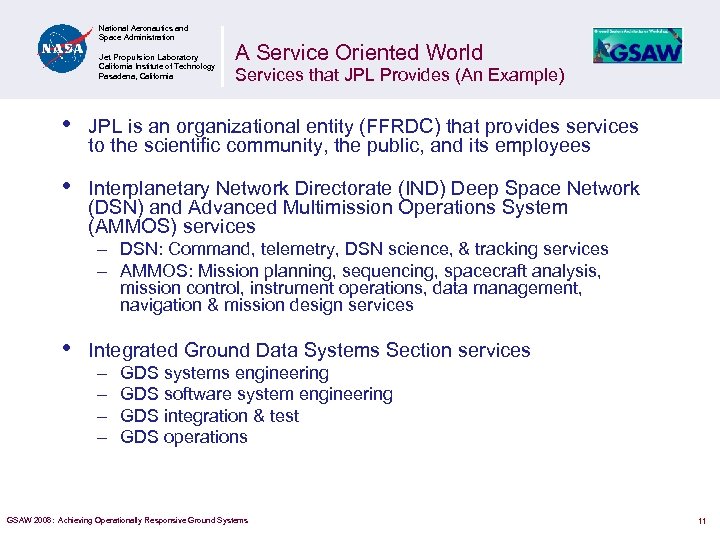 National Aeronautics and Space Administration Jet Propulsion Laboratory California Institute of Technology Pasadena, California