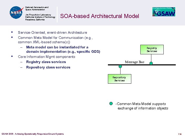 National Aeronautics and Space Administration Jet Propulsion Laboratory California Institute of Technology Pasadena, California