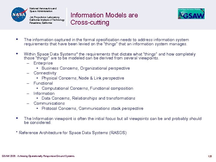 National Aeronautics and Space Administration Jet Propulsion Laboratory California Institute of Technology Pasadena, California