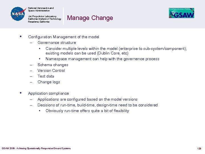 National Aeronautics and Space Administration Jet Propulsion Laboratory California Institute of Technology Pasadena, California