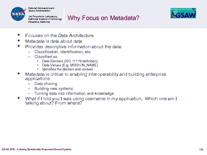 National Aeronautics and Space Administration Jet Propulsion Laboratory California Institute of Technology Pasadena, California