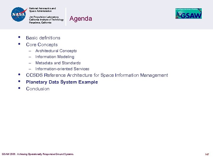 National Aeronautics and Space Administration Jet Propulsion Laboratory California Institute of Technology Pasadena, California