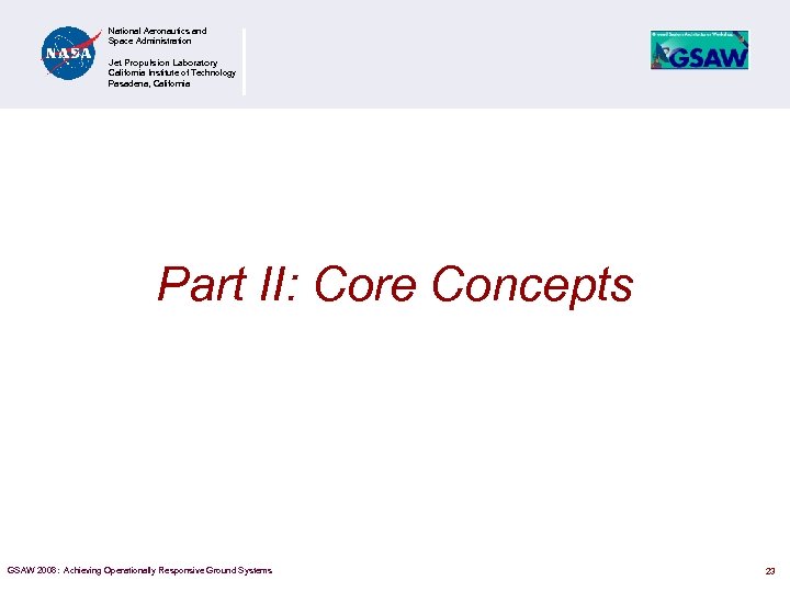 National Aeronautics and Space Administration Jet Propulsion Laboratory California Institute of Technology Pasadena, California