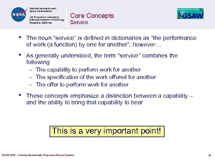 National Aeronautics and Space Administration Jet Propulsion Laboratory California Institute of Technology Pasadena, California