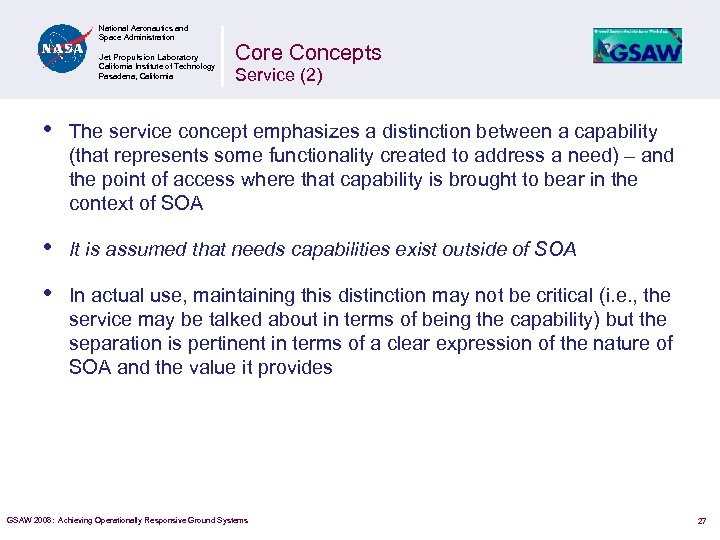 National Aeronautics and Space Administration Jet Propulsion Laboratory California Institute of Technology Pasadena, California