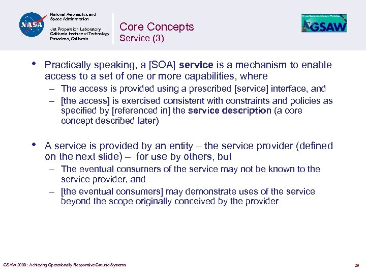 National Aeronautics and Space Administration Jet Propulsion Laboratory California Institute of Technology Pasadena, California