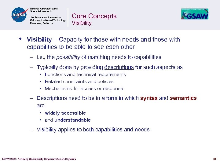 National Aeronautics and Space Administration Jet Propulsion Laboratory California Institute of Technology Pasadena, California
