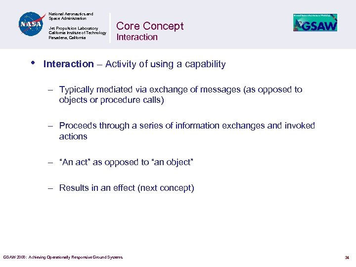 National Aeronautics and Space Administration Jet Propulsion Laboratory California Institute of Technology Pasadena, California