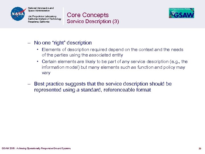 National Aeronautics and Space Administration Jet Propulsion Laboratory California Institute of Technology Pasadena, California