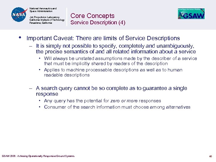 National Aeronautics and Space Administration Jet Propulsion Laboratory California Institute of Technology Pasadena, California