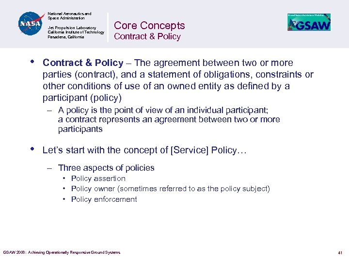 National Aeronautics and Space Administration Jet Propulsion Laboratory California Institute of Technology Pasadena, California