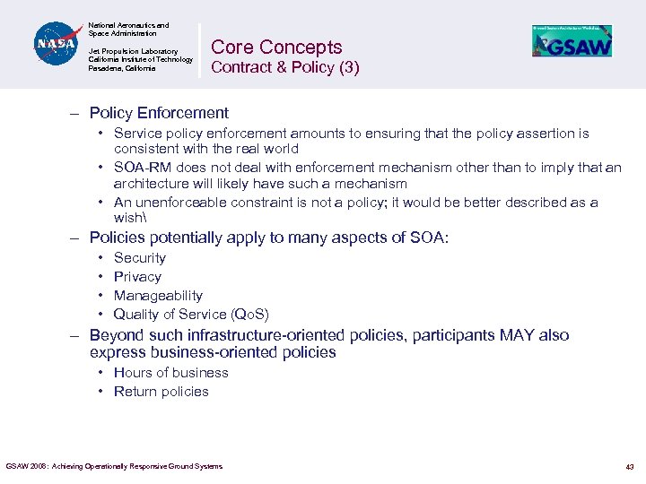 National Aeronautics and Space Administration Jet Propulsion Laboratory California Institute of Technology Pasadena, California