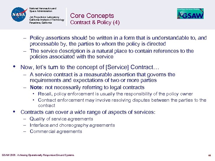 National Aeronautics and Space Administration Jet Propulsion Laboratory California Institute of Technology Pasadena, California