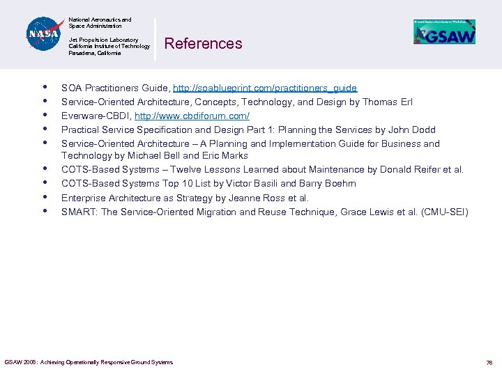 National Aeronautics and Space Administration Jet Propulsion Laboratory California Institute of Technology Pasadena, California