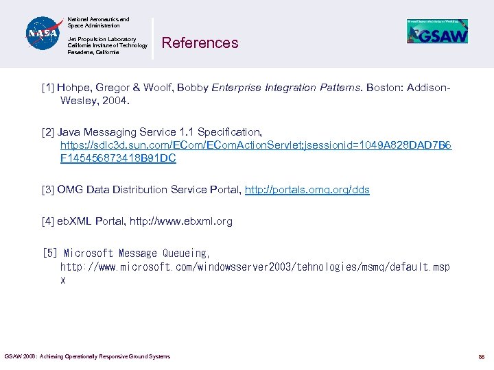 National Aeronautics and Space Administration Jet Propulsion Laboratory California Institute of Technology Pasadena, California