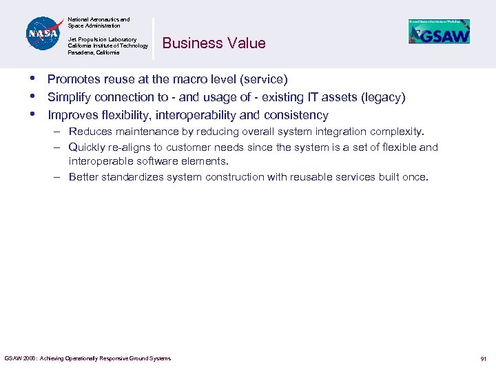 National Aeronautics and Space Administration Jet Propulsion Laboratory California Institute of Technology Pasadena, California