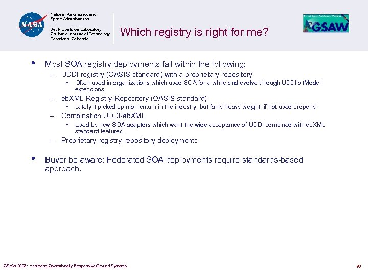 National Aeronautics and Space Administration Jet Propulsion Laboratory California Institute of Technology Pasadena, California