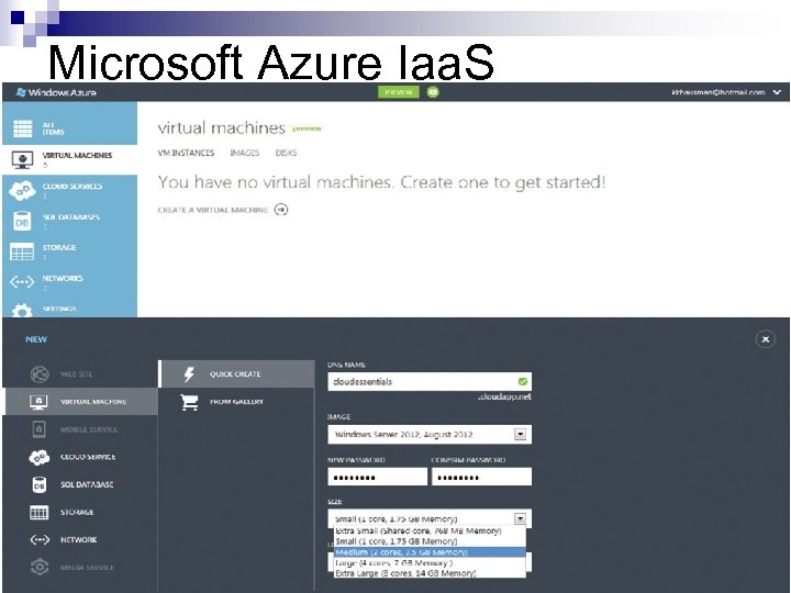 Microsoft Azure Iaa. S 