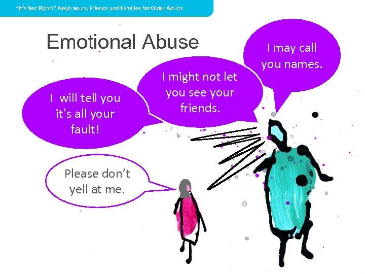 “It’s Not Right!” Neighbours, Friends and Families for Older Adults Emotional Abuse I will