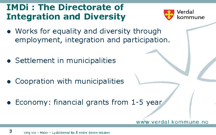 IMDi : The Directorate of Integration and Diversity l Works for equality and diversity