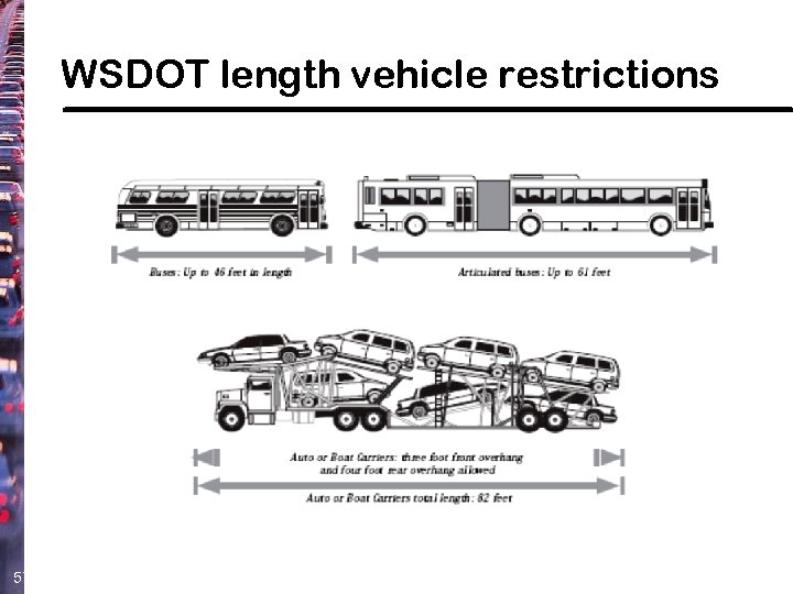 WSDOT length vehicle restrictions 57 