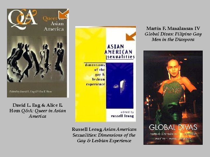 Martin F. Manalansan IV Global Divas: Filipino Gay Men in the Diaspora David L.