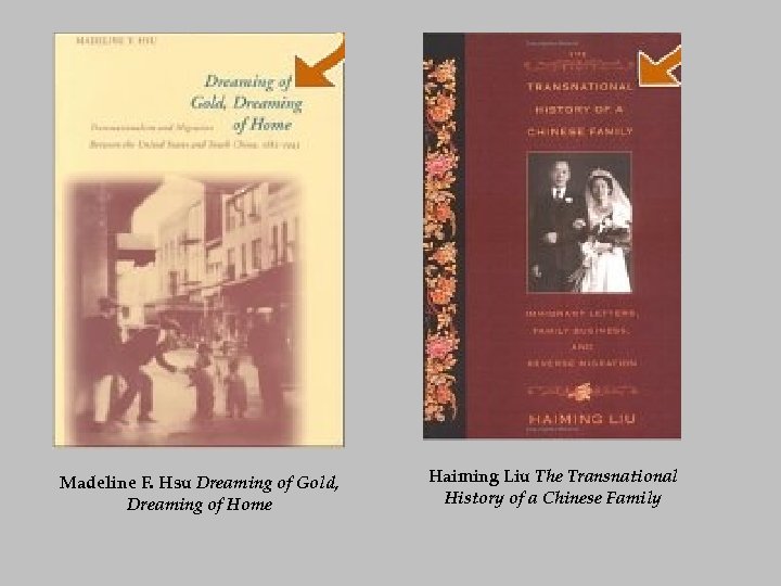 Madeline F. Hsu Dreaming of Gold, Dreaming of Home Haiming Liu The Transnational History