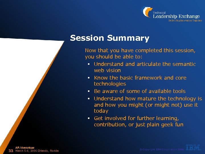 Session Summary Now that you have completed this session, you should be able to: