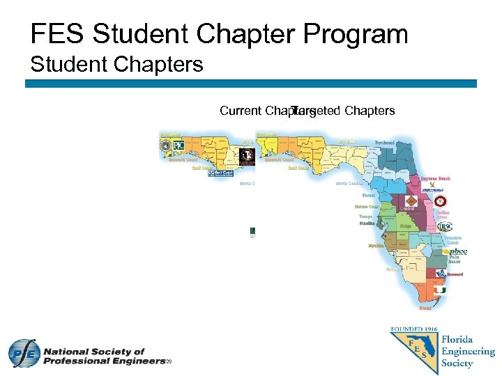 FES Student Chapter Program Student Chapters Current Chapters Targeted Chapters 