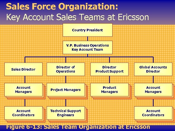 Sales Force Organization: Key Account Sales Teams at Ericsson Country President V. P. Business