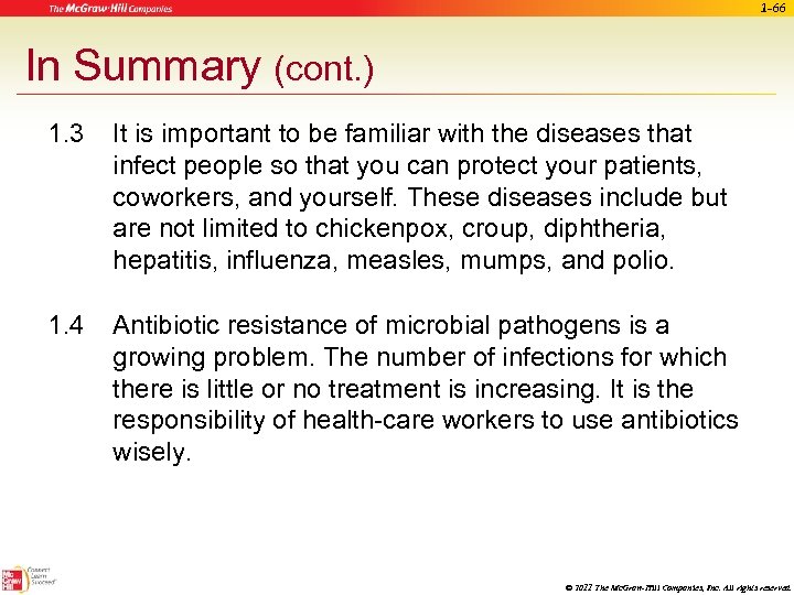 1 -66 In Summary (cont. ) 1. 3 It is important to be familiar