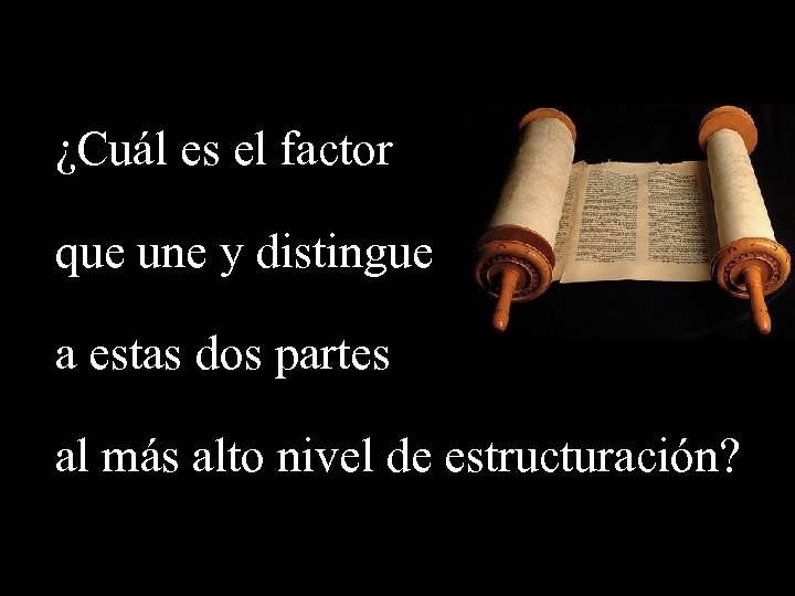 ¿Cuál es el factor que une y distingue a estas dos partes al más