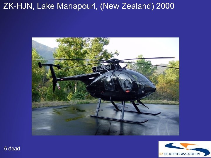 ZK-HJN, Lake Manapouri, (New Zealand) 2000 5 dead 