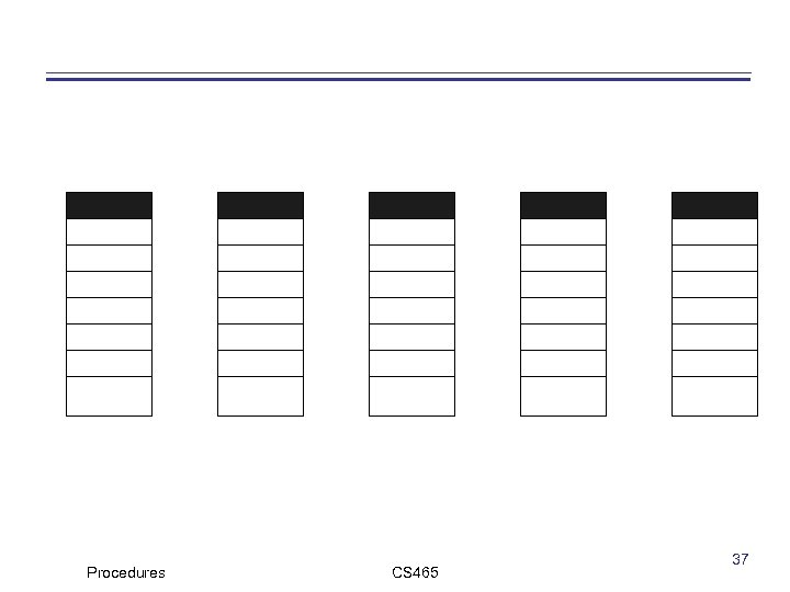 Procedures CS 465 37 