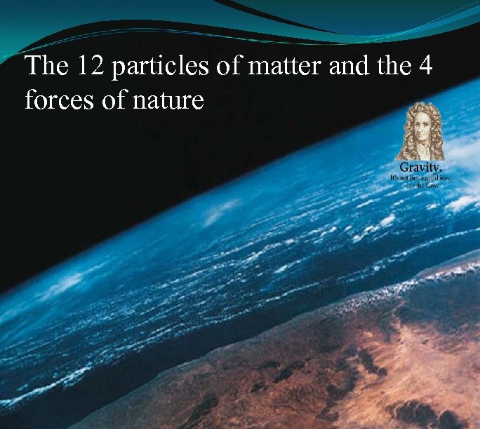 The 12 particles of matter and the 4 forces of nature 