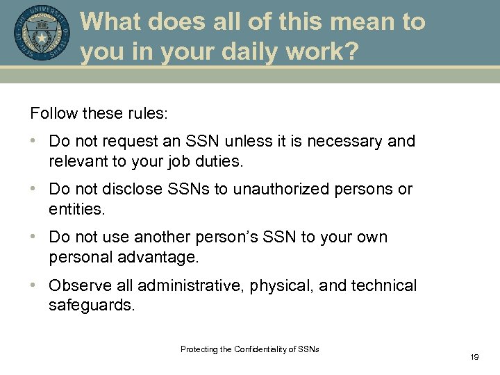 What does all of this mean to you in your daily work? Follow these