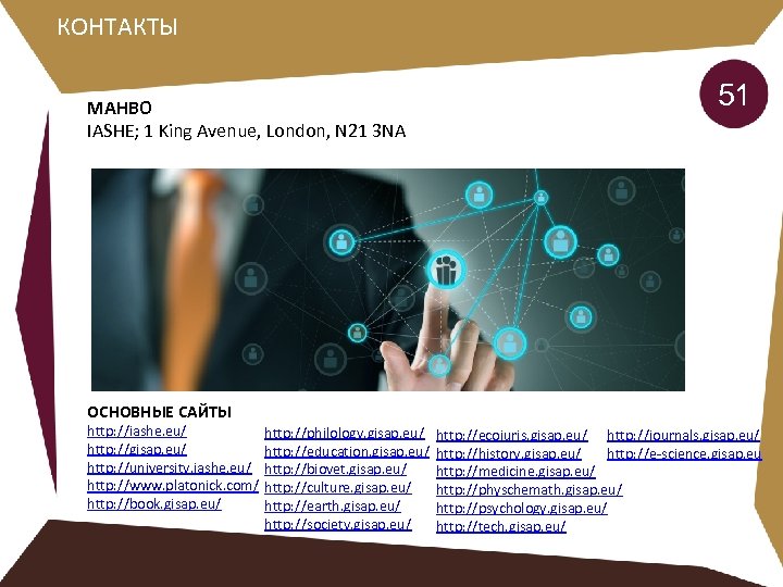 КОНТАКТЫ МАНВО IASHE; 1 King Avenue, London, N 21 3 NA 51 ОСНОВНЫЕ САЙТЫ