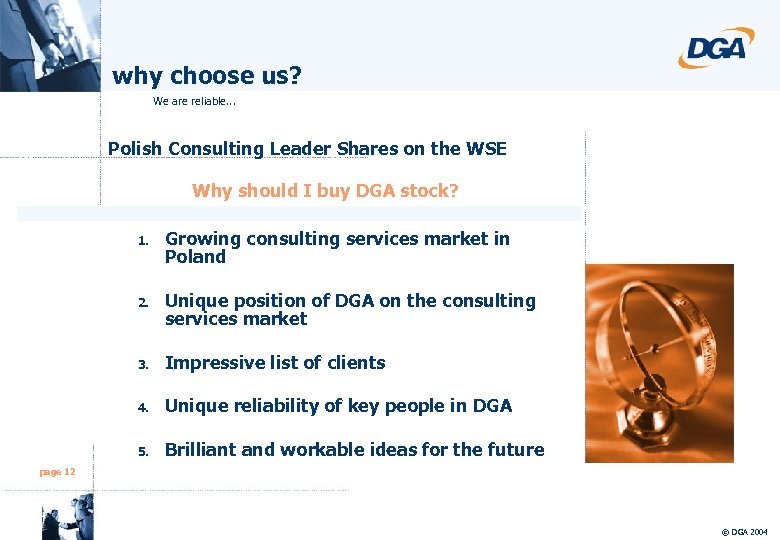 why choose us? We are reliable. . . Polish Consulting Leader Shares on the