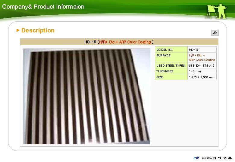 Company& Product Informaion ▶ Description 30 HD-19 [H/R+ Etc. + ARP Color Coating ]