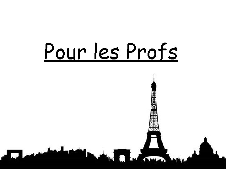 Pour les Profs 