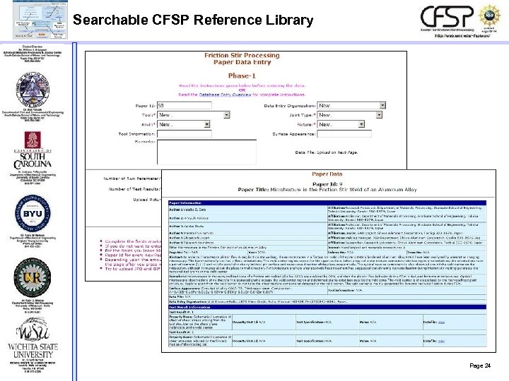 Searchable CFSP Reference Library Page 24 